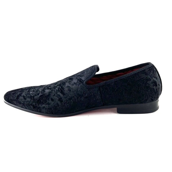 La Milano Broderick II Black Velvet A120097 Slip On Loafers Men’s Size 13 main image 4